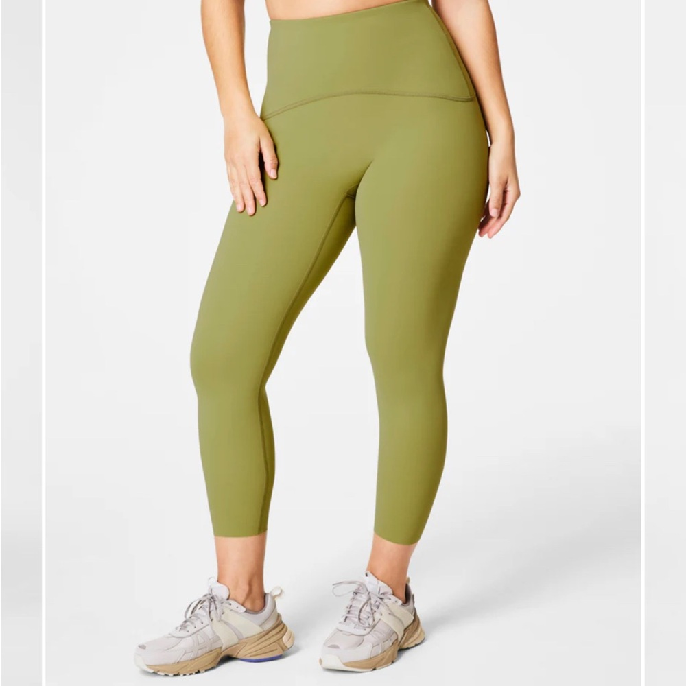 SPANX Booty Boost 7/8 leggings NWT SZ XS color CYPRESS - Picture 2 of 4